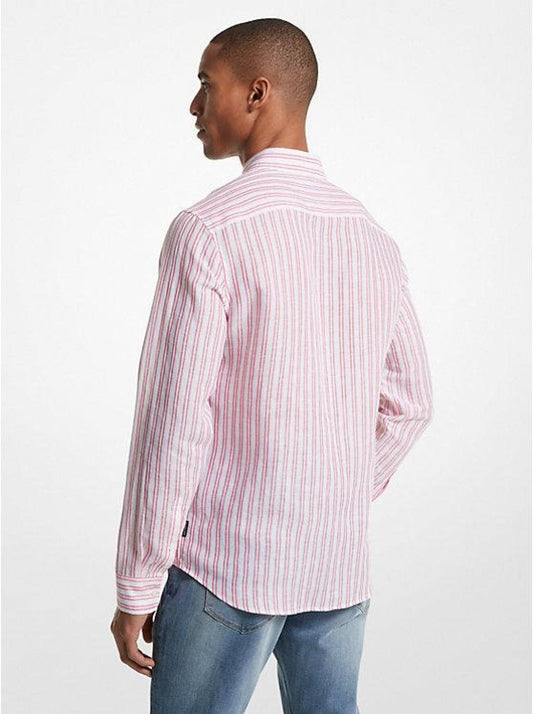 Striped Linen Blend Shirt