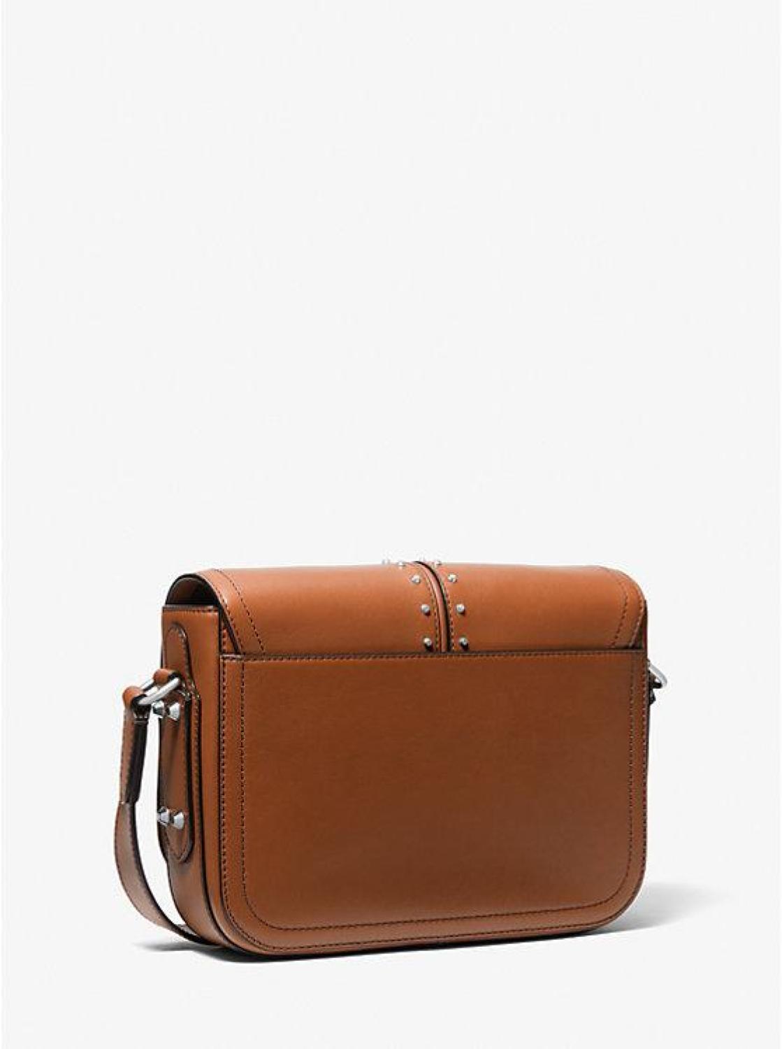 Astor Medium Studded Leather Messenger Bag