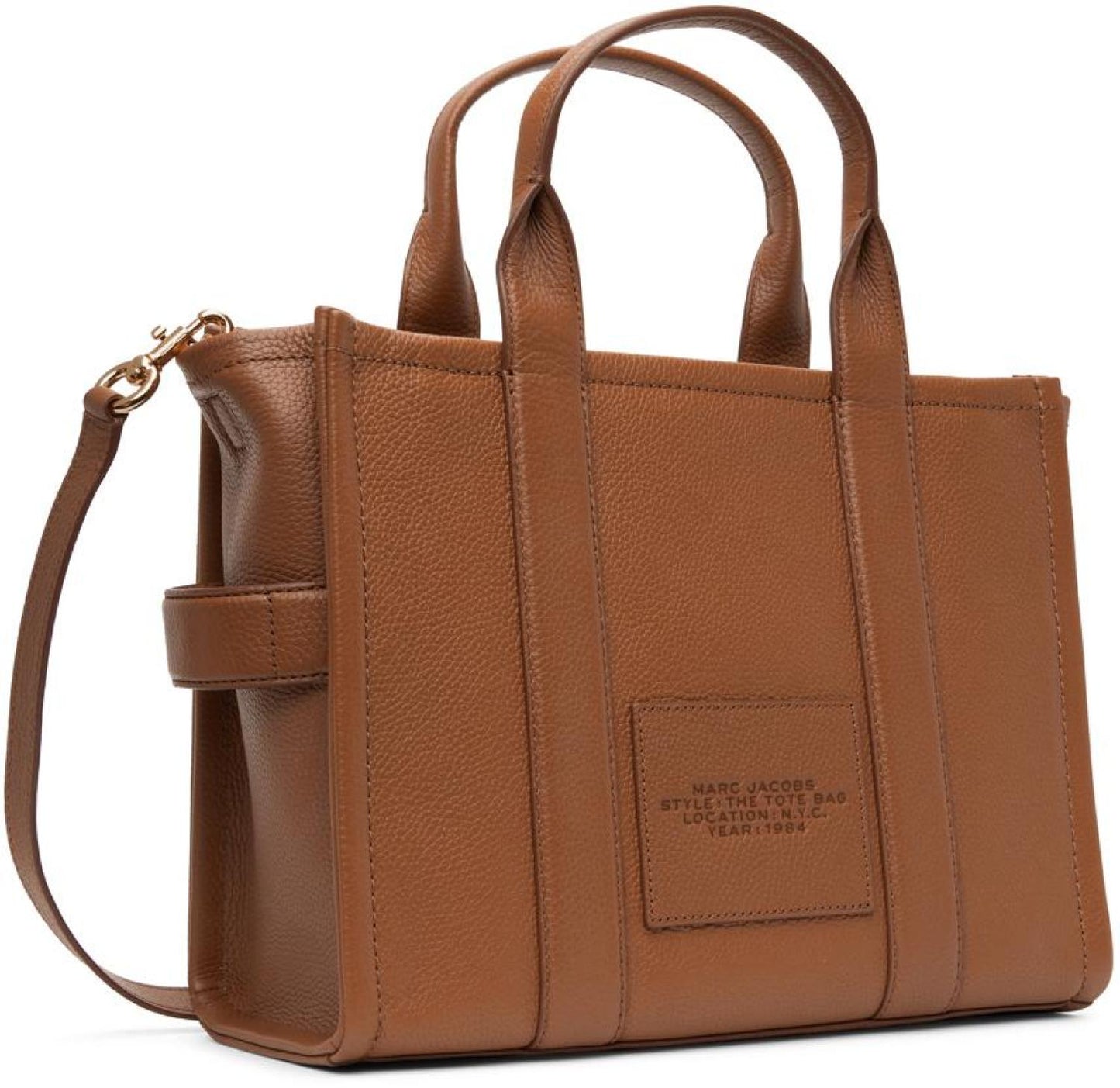 Brown 'The Leather Medium Tote Bag' Tote