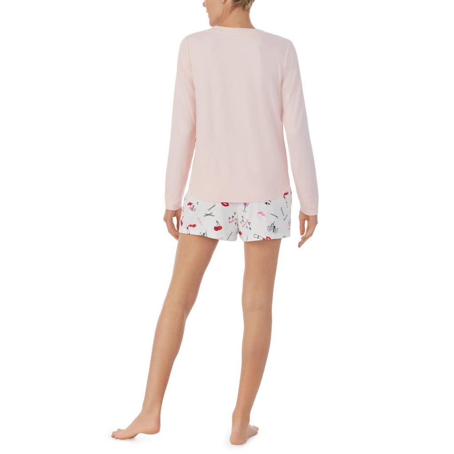 Long Sleeve Brushed Jersey Short PJ Set