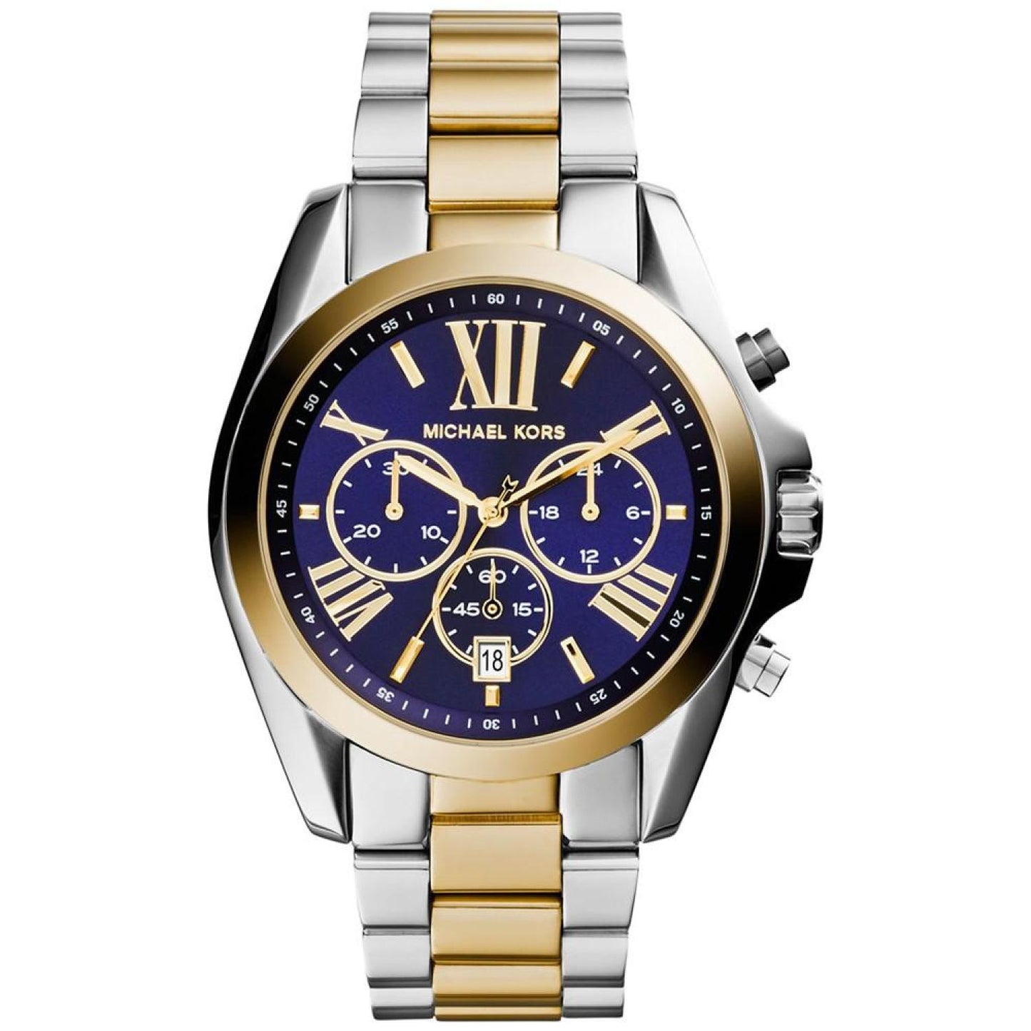 Women’s Chronograph Bradshaw Two-Tone Stainless Steel Bracelet Watch 43mm MK5976