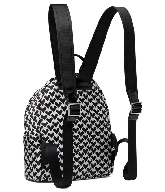 Sam Icon Modernist Hearts Jacquard Fabric Small Backpack