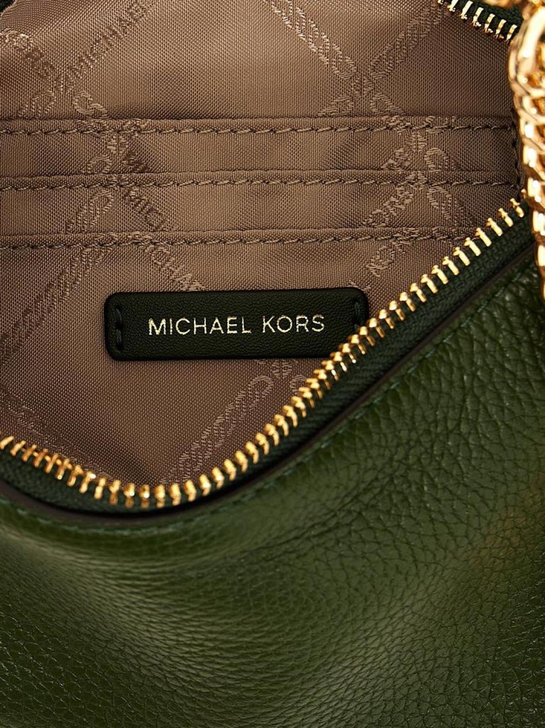 Michael Michael Kors Logo Plaque Zip-Up Shoulder Bag