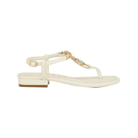 Women's Jiarella Flat T-Strap Hardware Accent Sandals