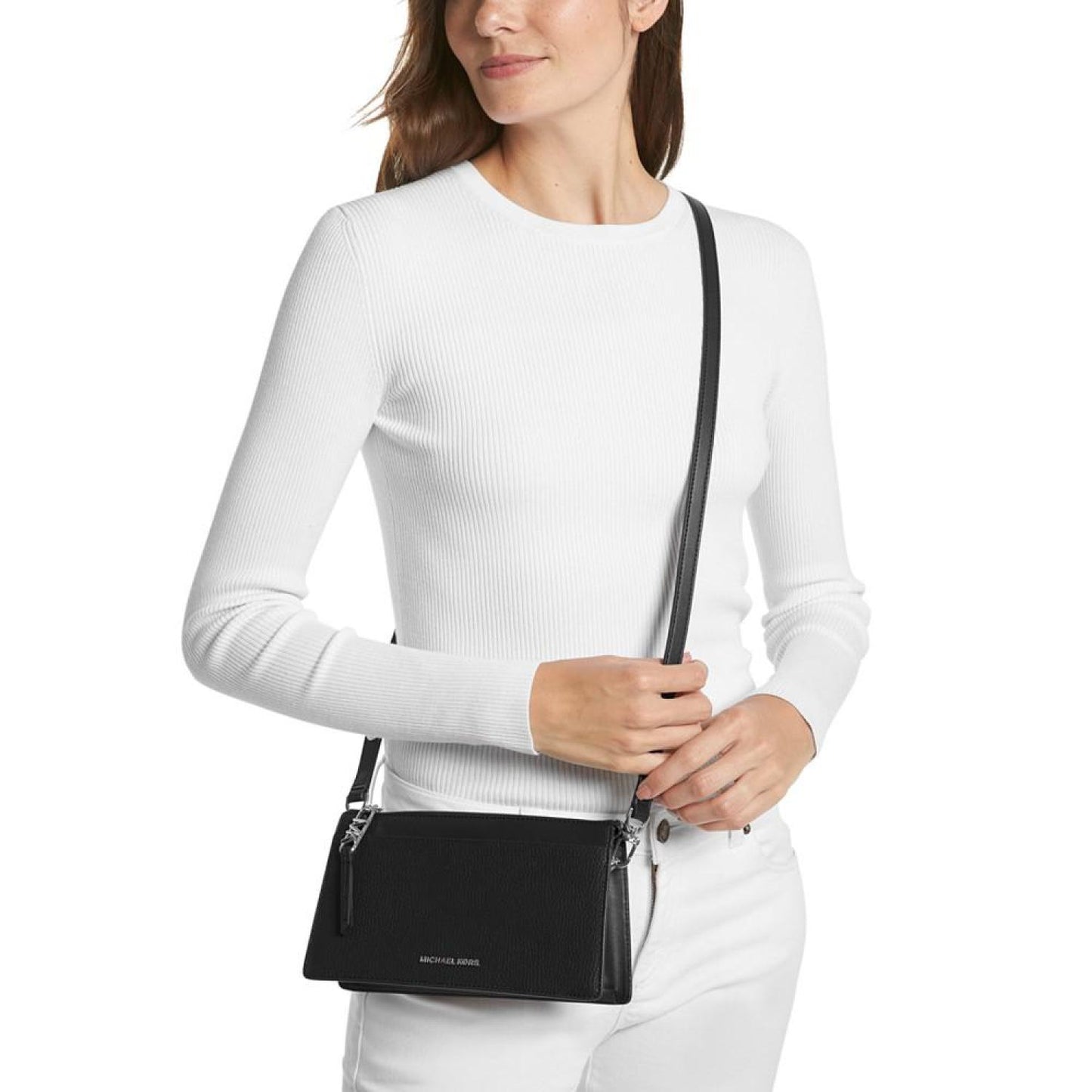 Empire Large Leather Convertible Crossbody