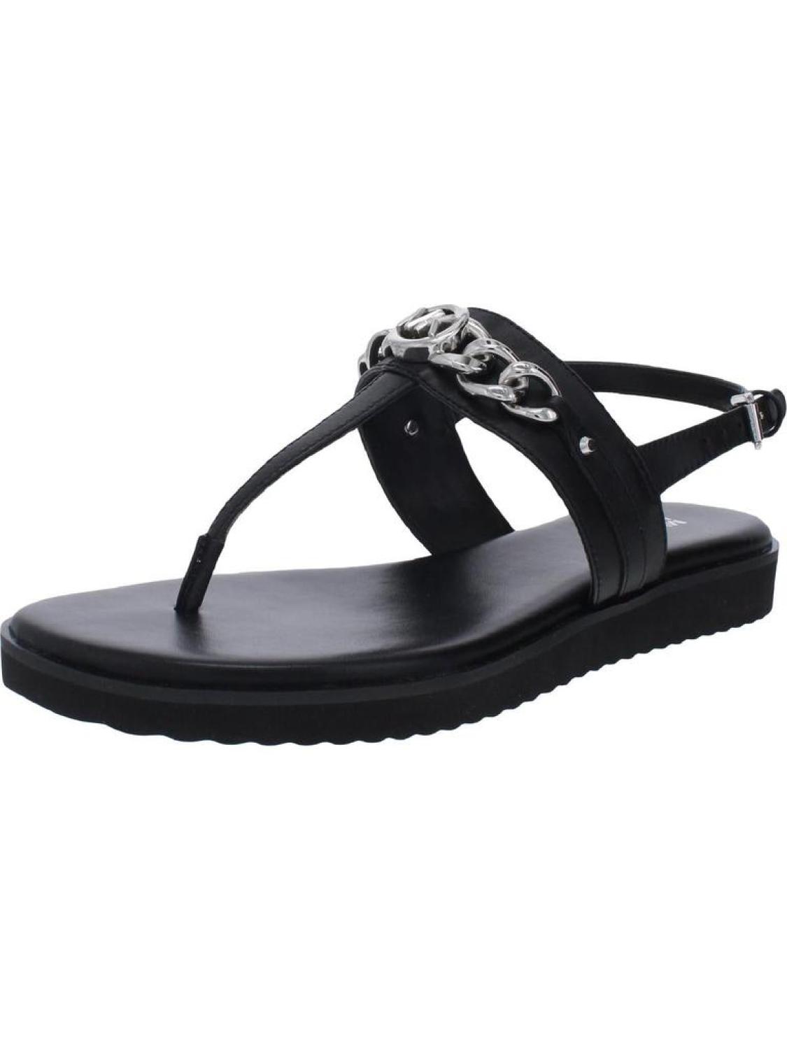 Roxane  Womens Leather Slingback Thong Sandals