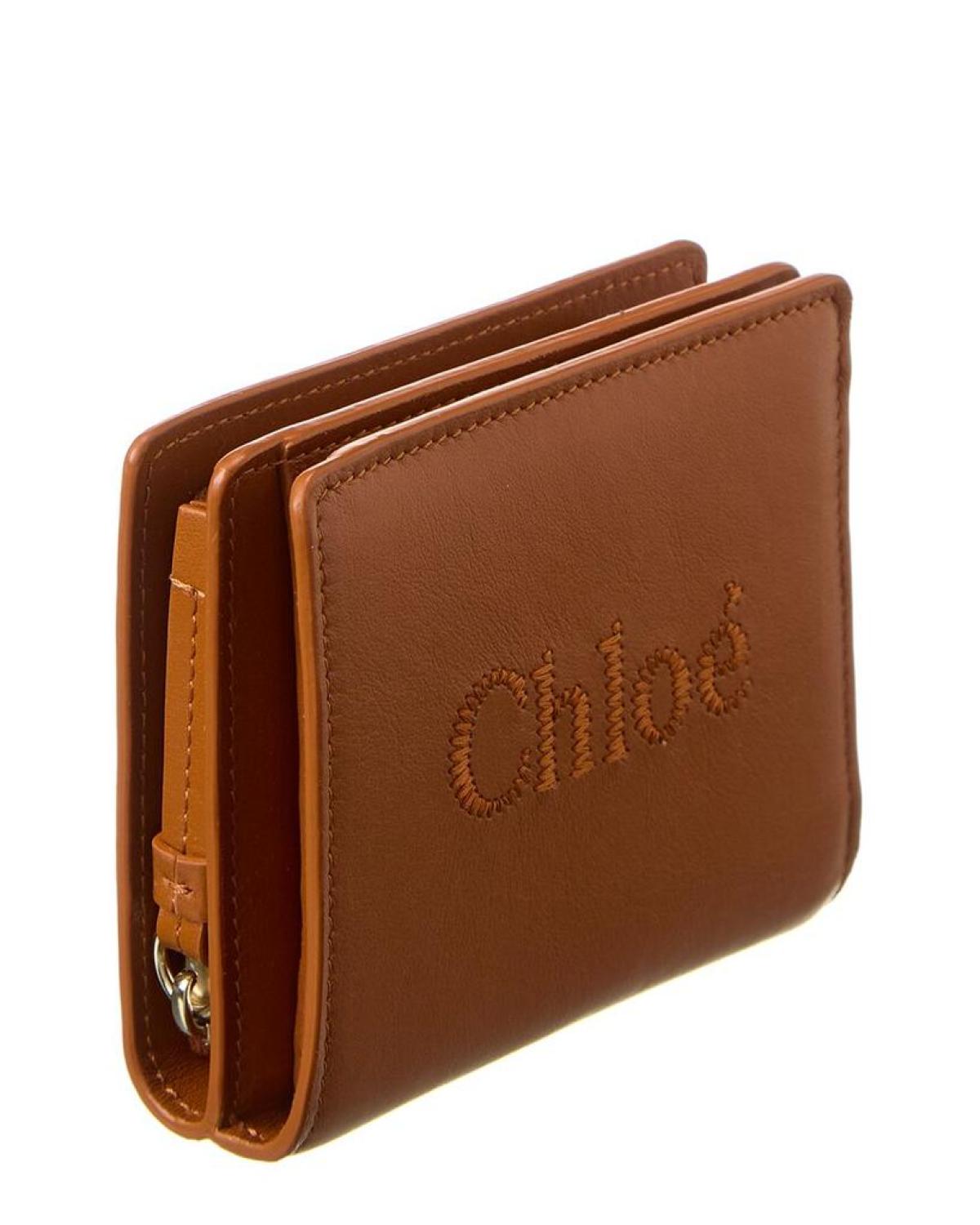 Chloé Sense Leather Compact Wallet