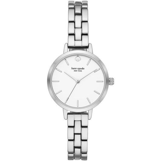 Women's Metro Three-Hand Silver-Tone Stainless Steel Watch 30mm, KSW9001