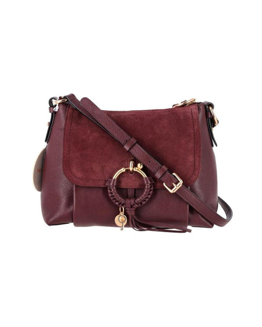 See by Chloe Joan Small Crossbody Bag in Burgundy Leather and Suede