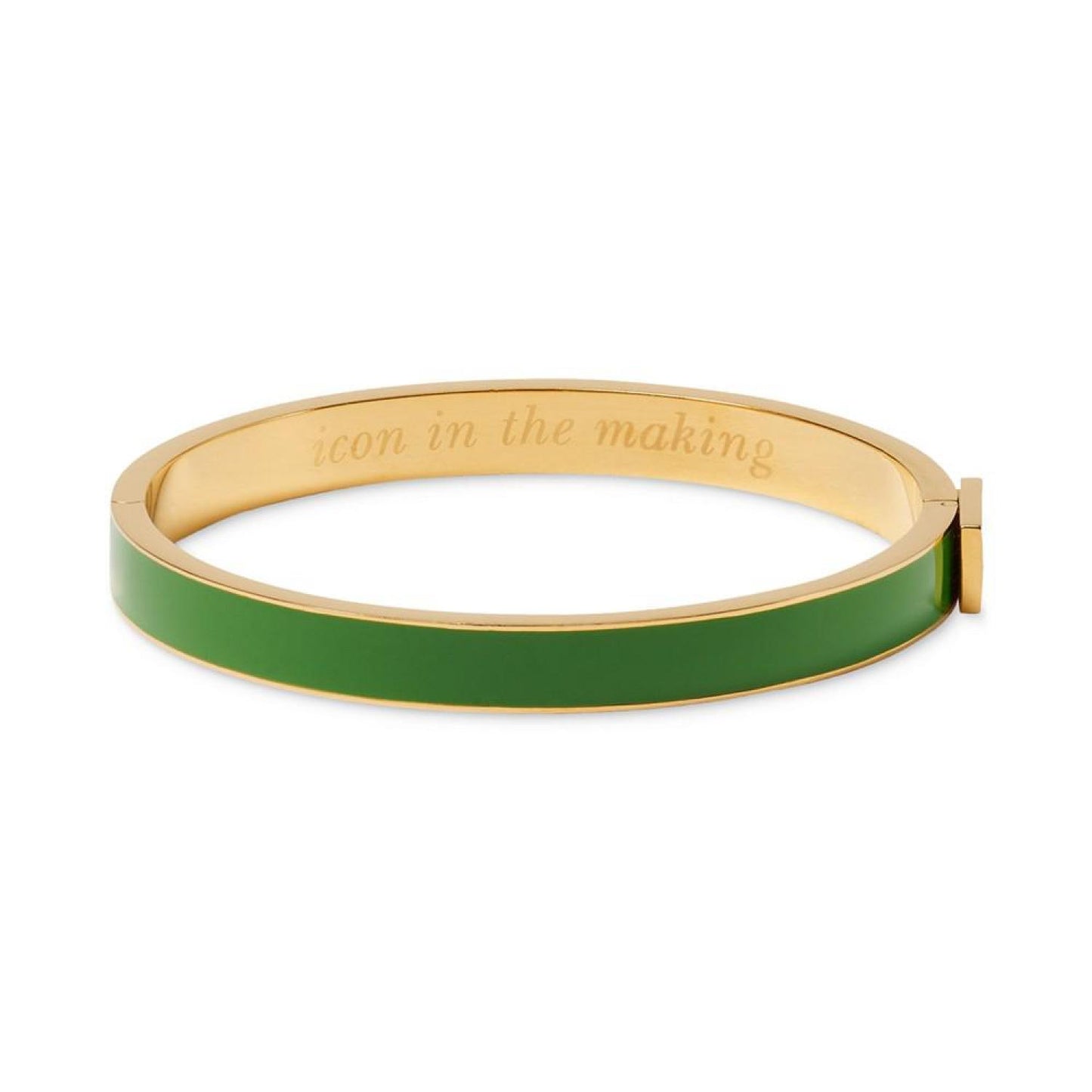 Gold-Tone Never A Dull Moment Color Inlay Bangle Bracelet