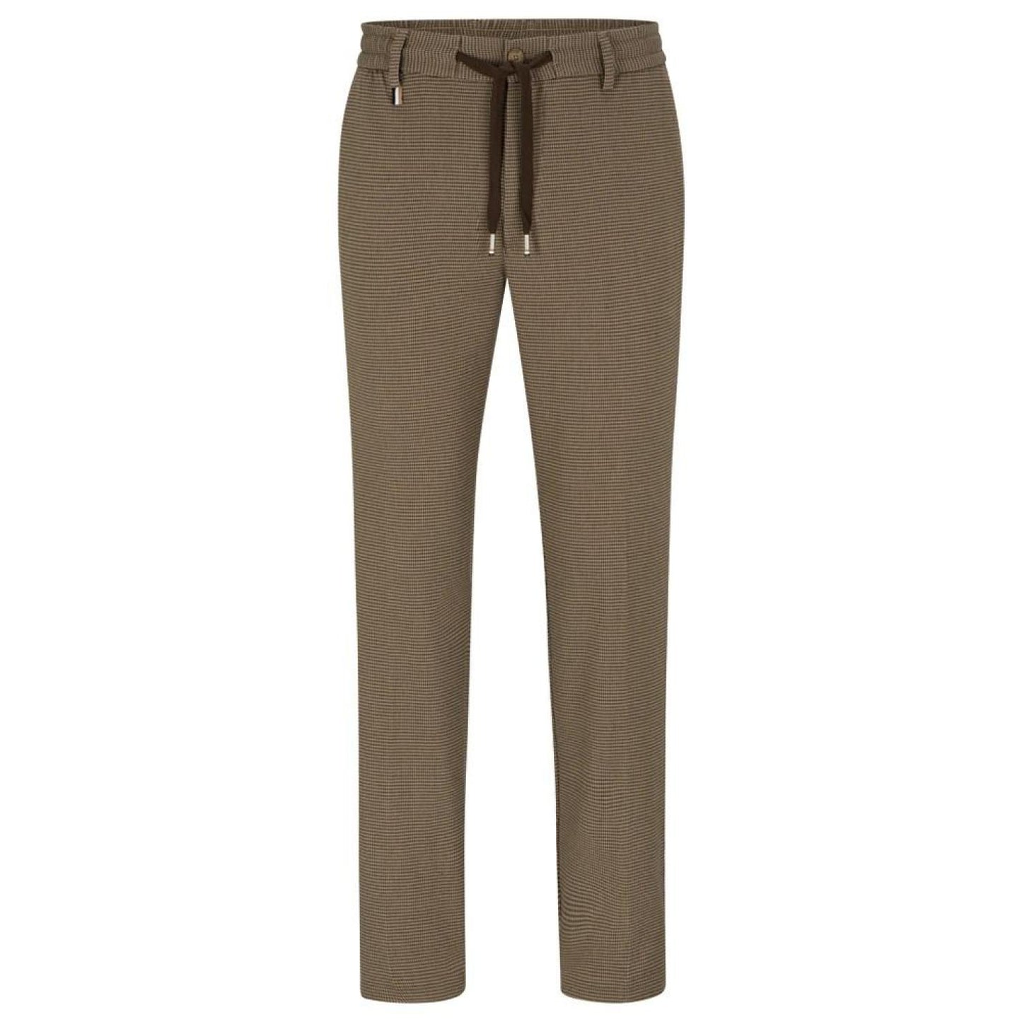 Men's Patterned Slim-Fit Trousers