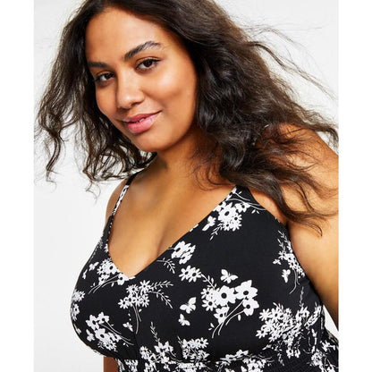 Plus Size Botanical Empire Maxi Dress