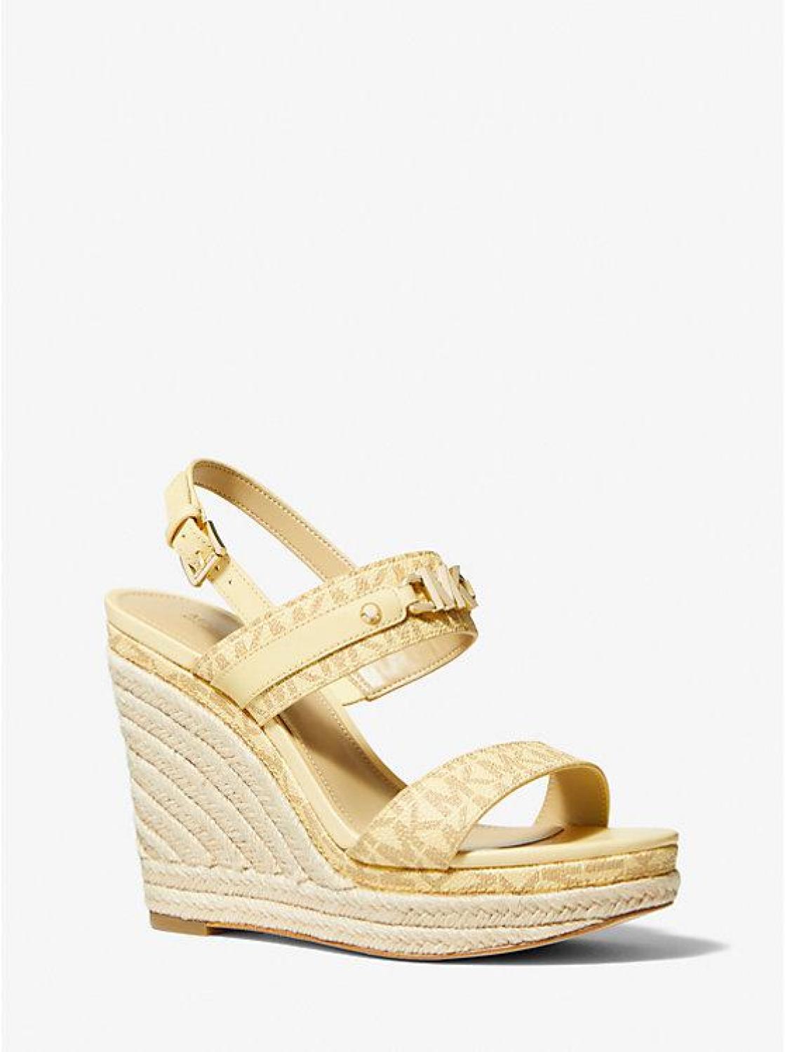 Farrah Signature Logo Wedge Sandal