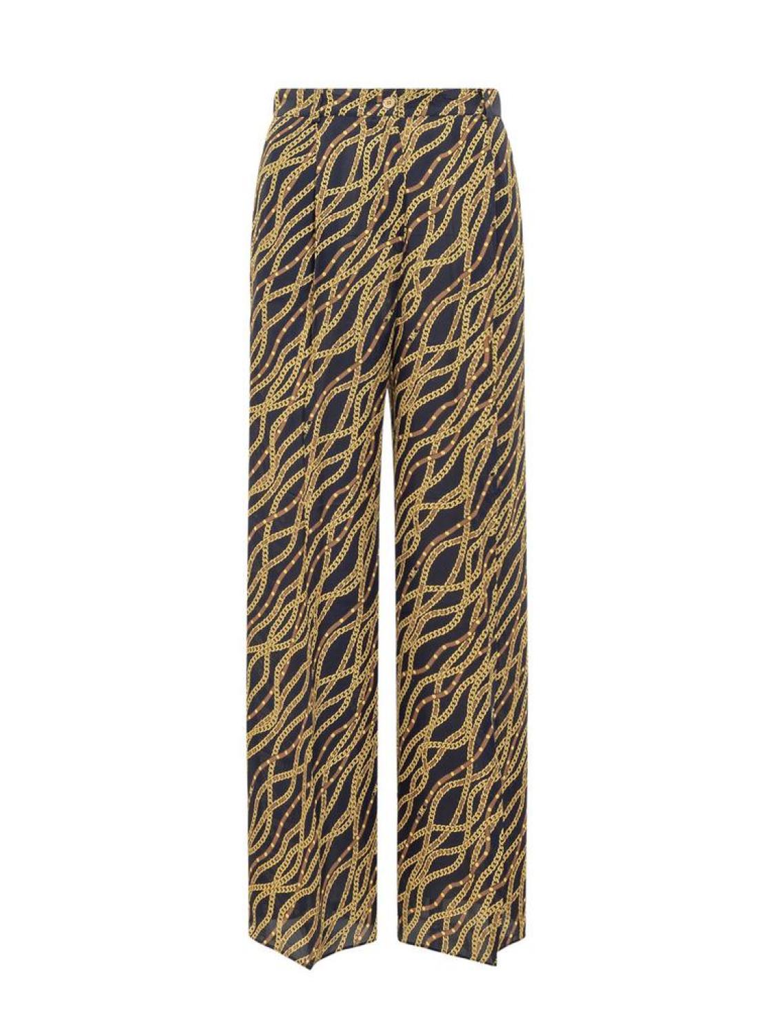 Michael Michael Kors Graphic Printed Wide Leg Trousers