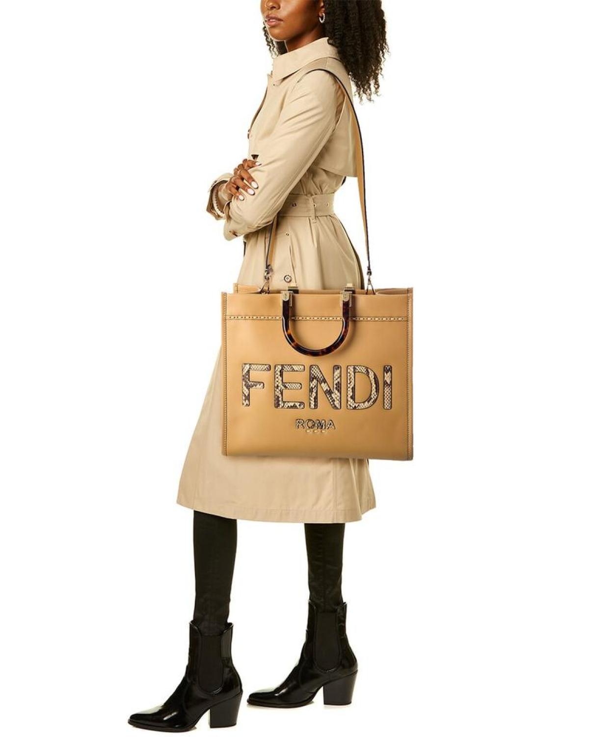 FENDI Sunshine Medium Leather Tote