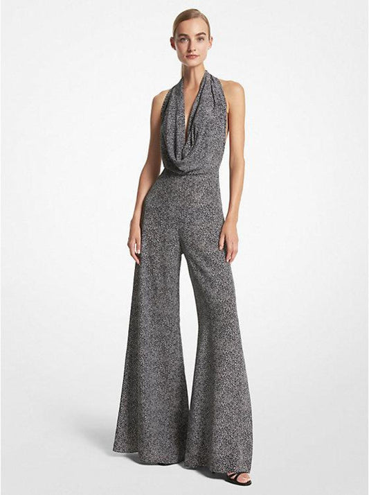 Mini Cheetah Organic Silk Crepe De Chine Jumpsuit