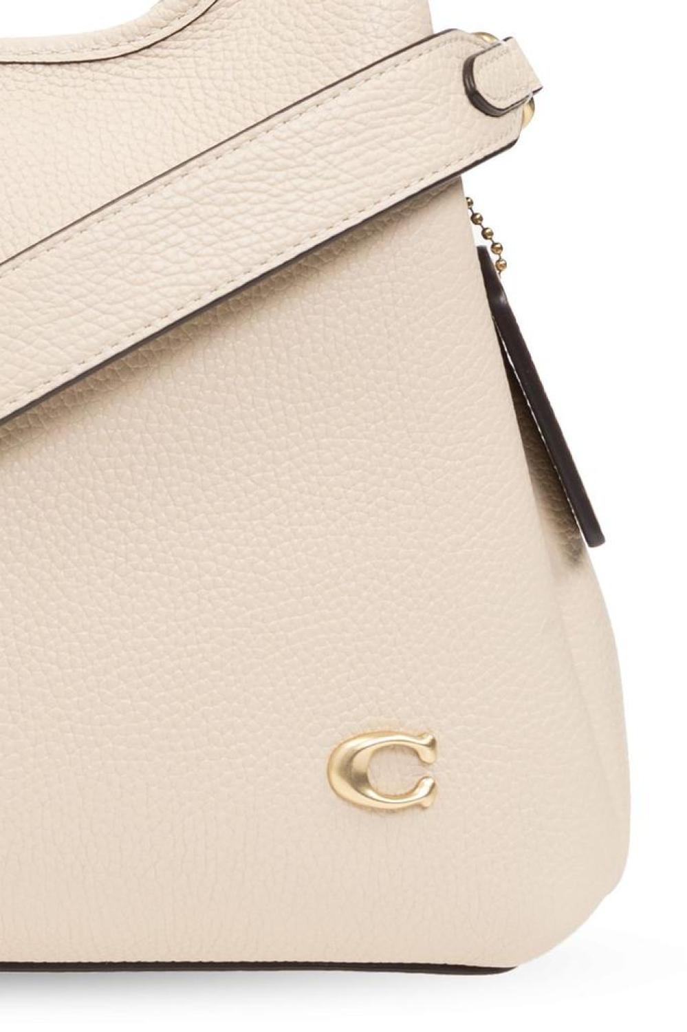 Coach Logo Plaque Top Handle Bag