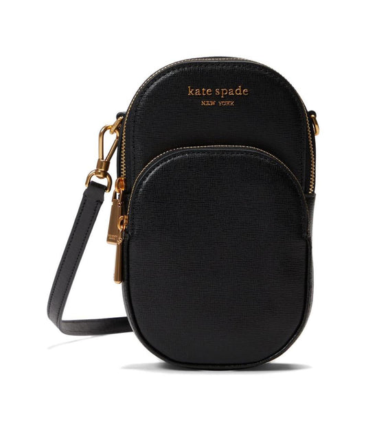 Morgan Saffiano Leather North/South Phone Crossbody