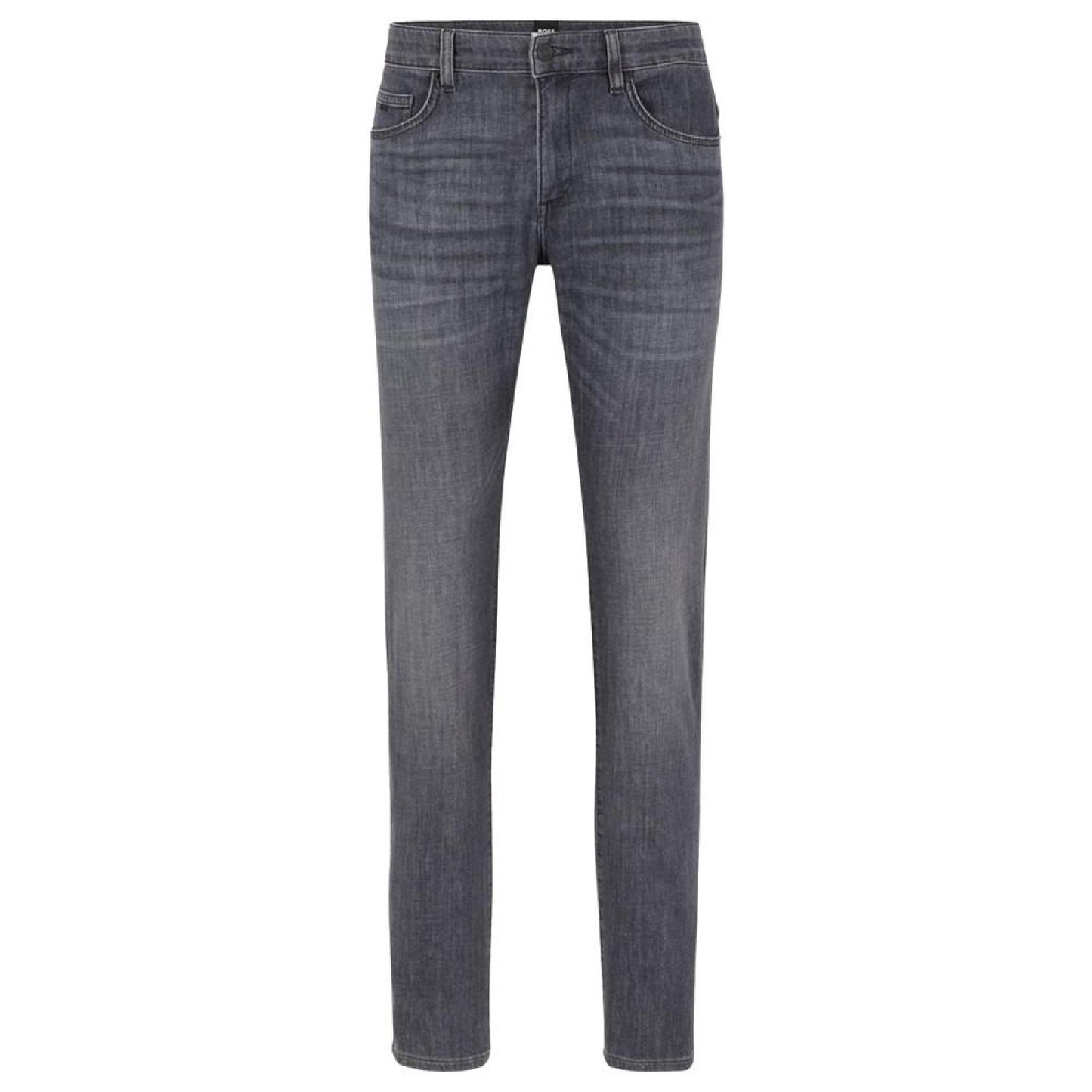 Men's Slim-Fit Jeans in Lightweight Gray Comfort-Stretch Denim