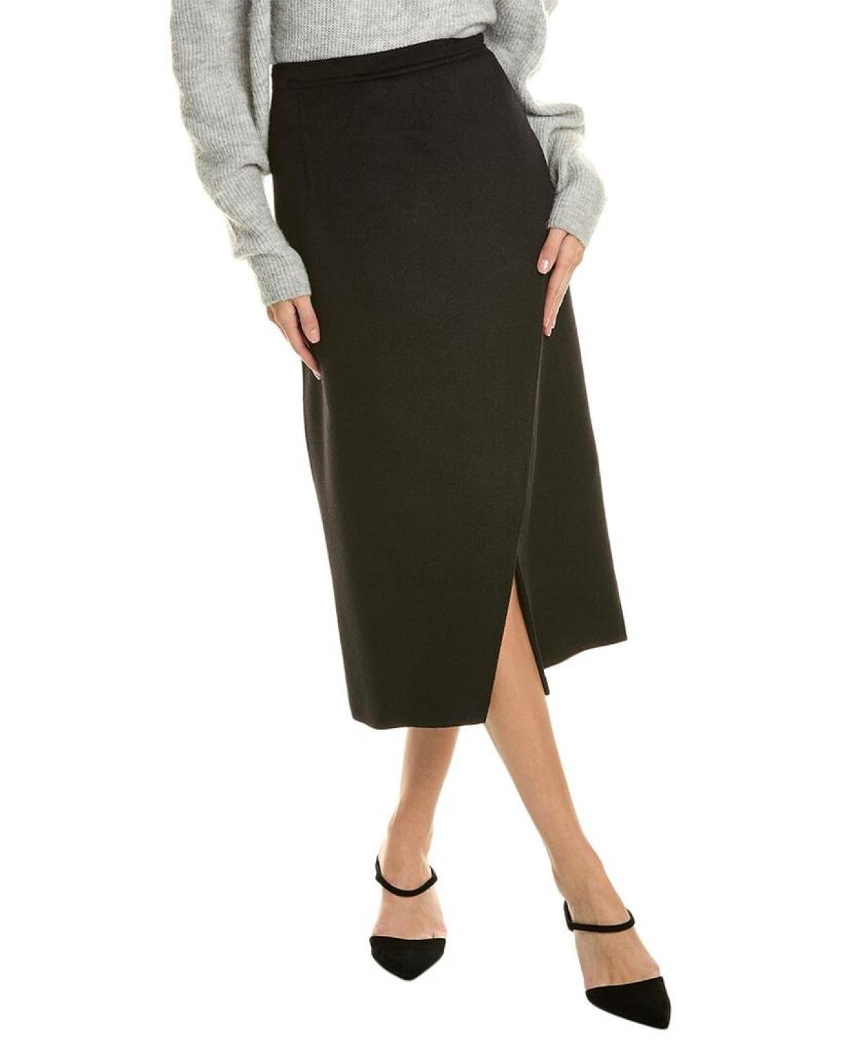 Michael Kors Collection Scissor Wool, Angora, & Cashmere-Blend Skirt