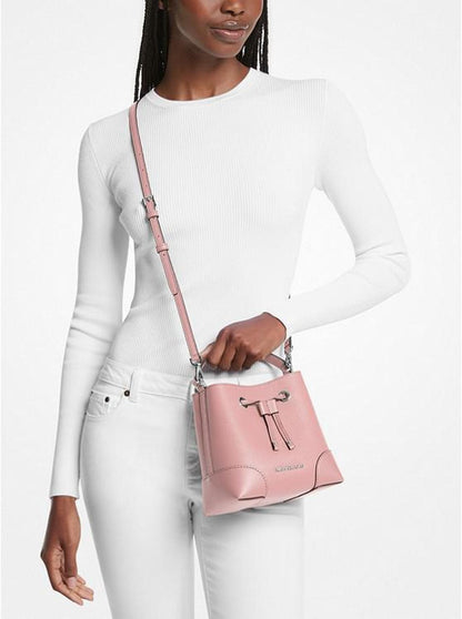 Mercer Small Pebbled Leather Bucket Bag