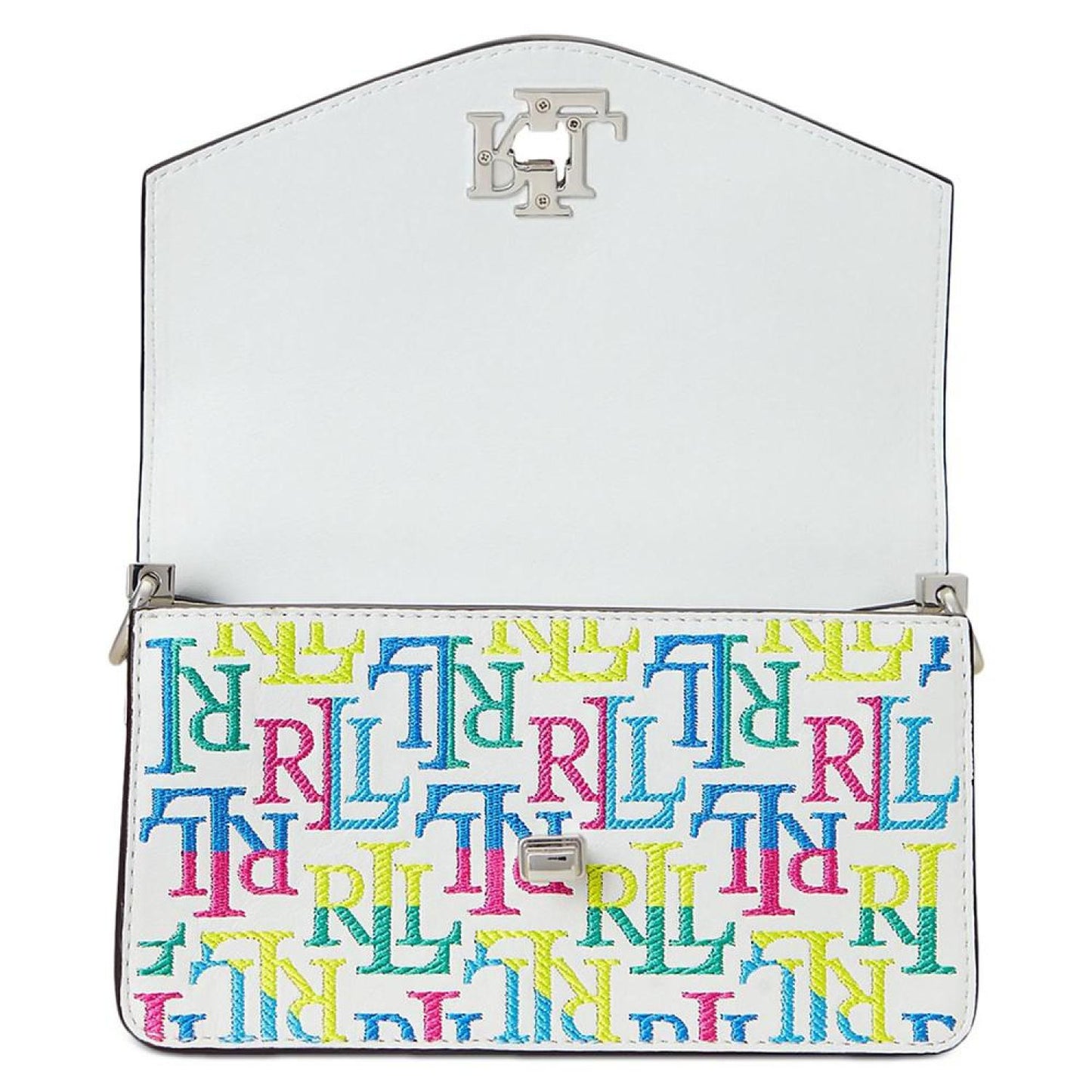 Tayler Logo Embroidered Leather Mini Crossbody Bag