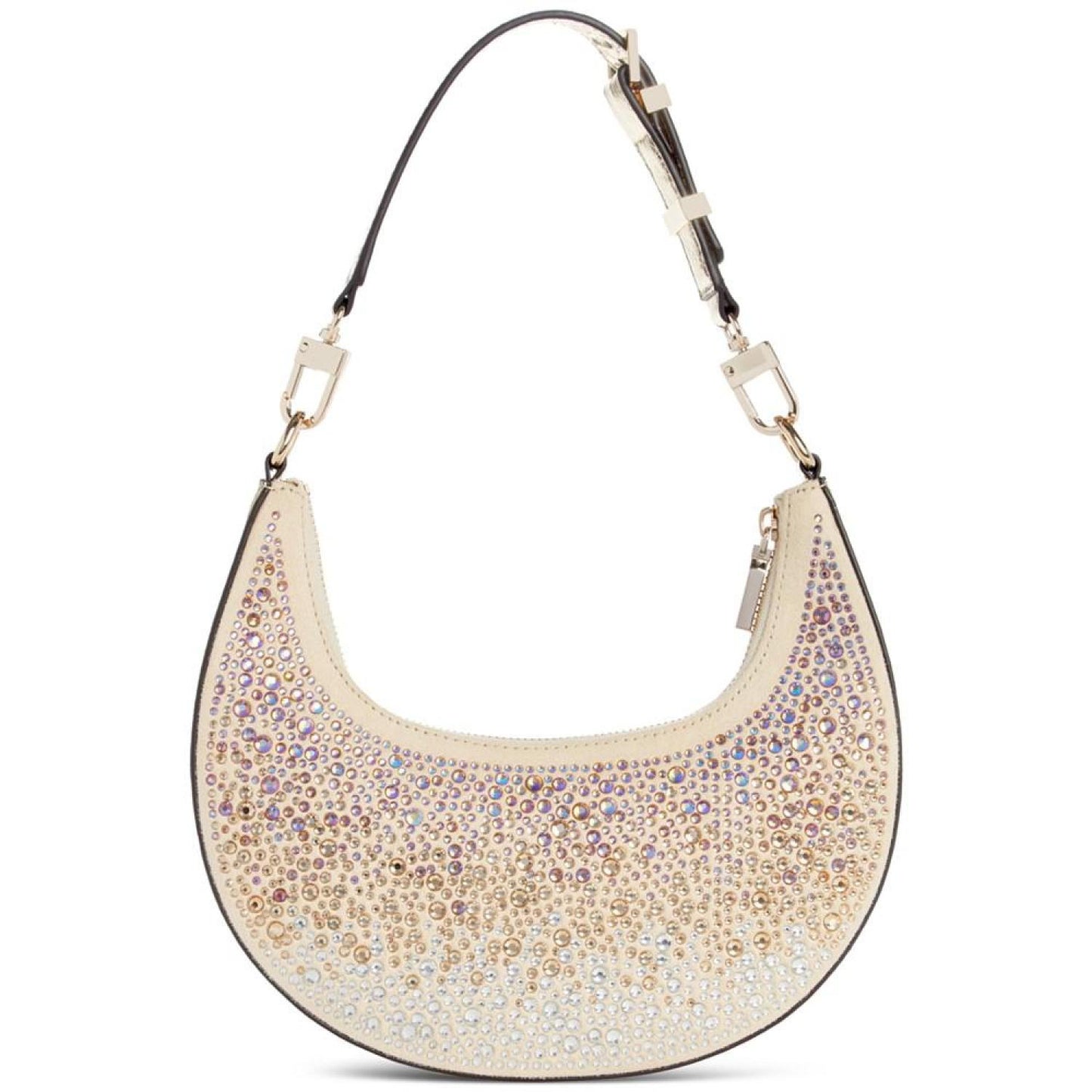 Lua Small Rhinestone Embellished Hobo Bag