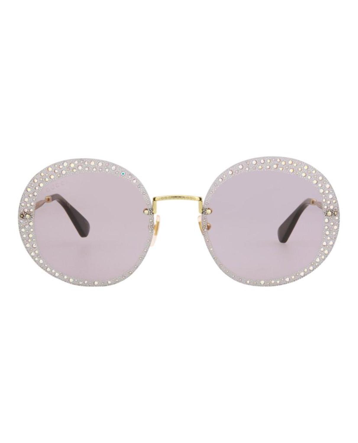 Round-Frame Metal Sunglasses