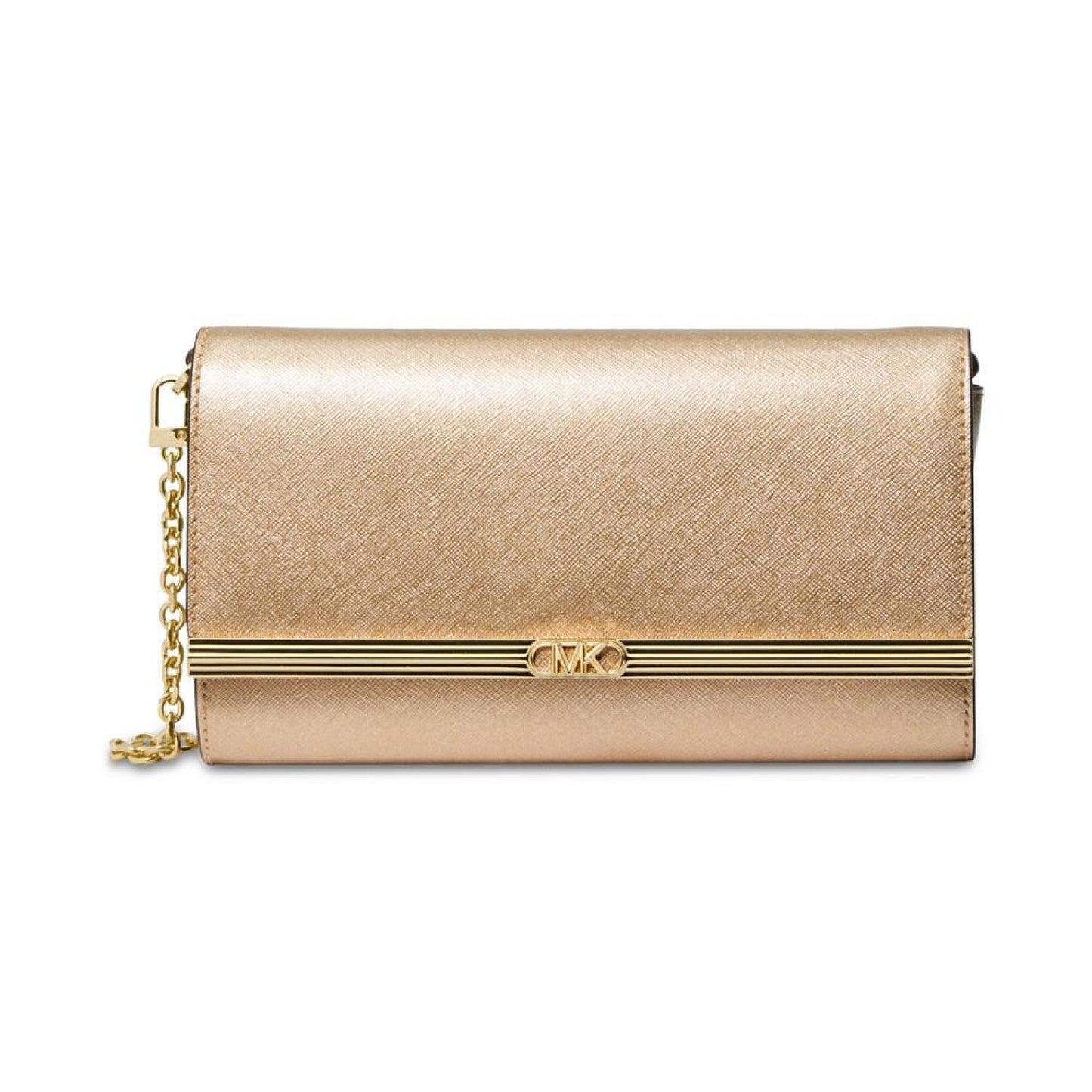 East West Large Leather Clutch