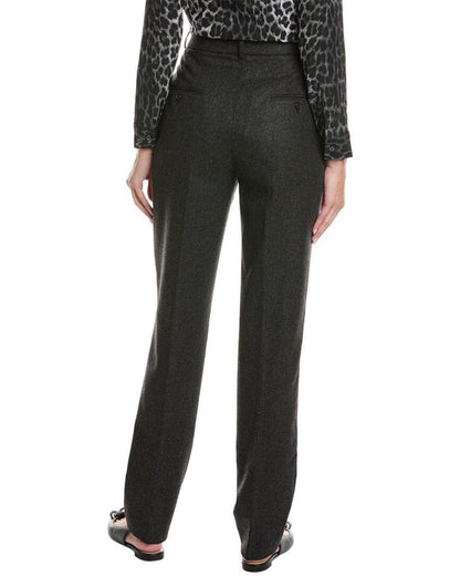 Michael Kors Collection High Waisted Wool-Blend Samantha Pant