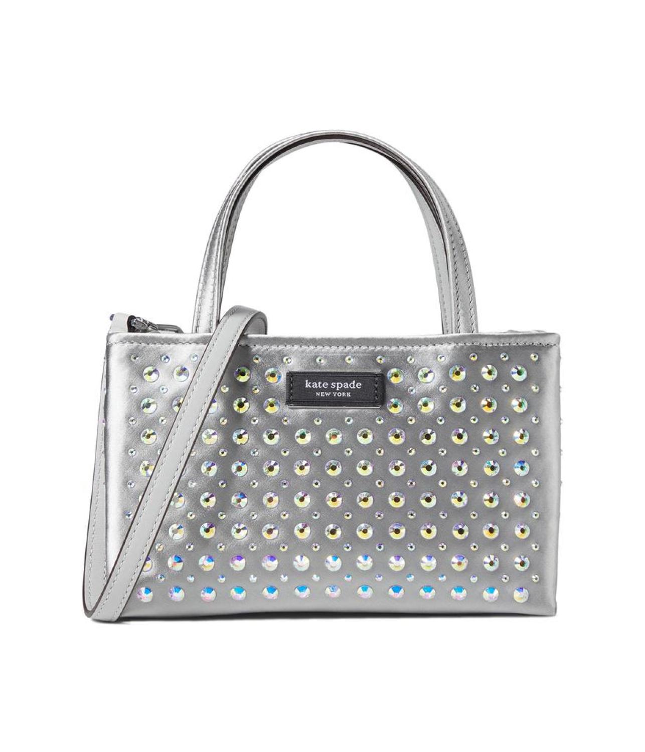 Sam Icon Crystal Embellished Fabric Mini Tote