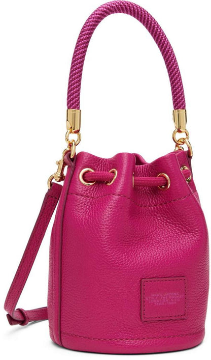 Pink 'The Leather Mini Bucket' Bag