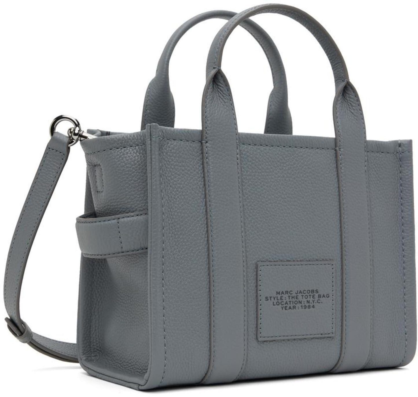 Gray 'The Leather Small Tote Bag' Tote