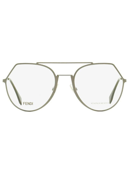 Fendi Women's Oval Eyeglasses FF0329 KJ1 Dark Ruthenium 53mm