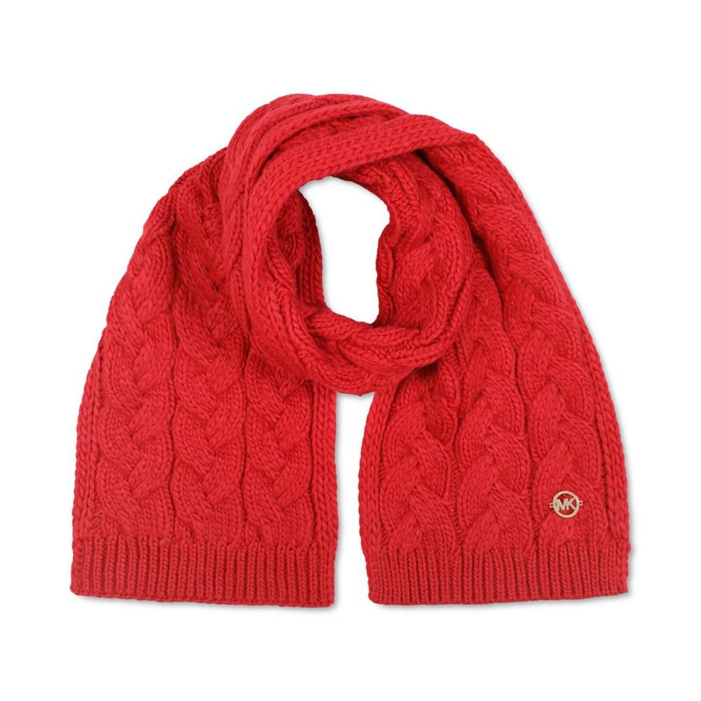 Women's Cable-Knit Braided Scarf