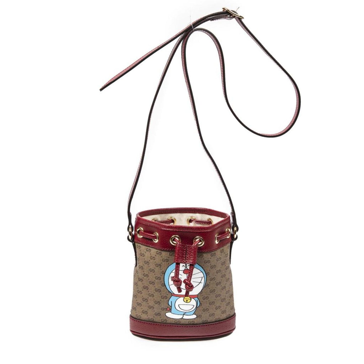 Ltd. Ed. "Gucci x Doraemon" Mini Bucket Crossbody