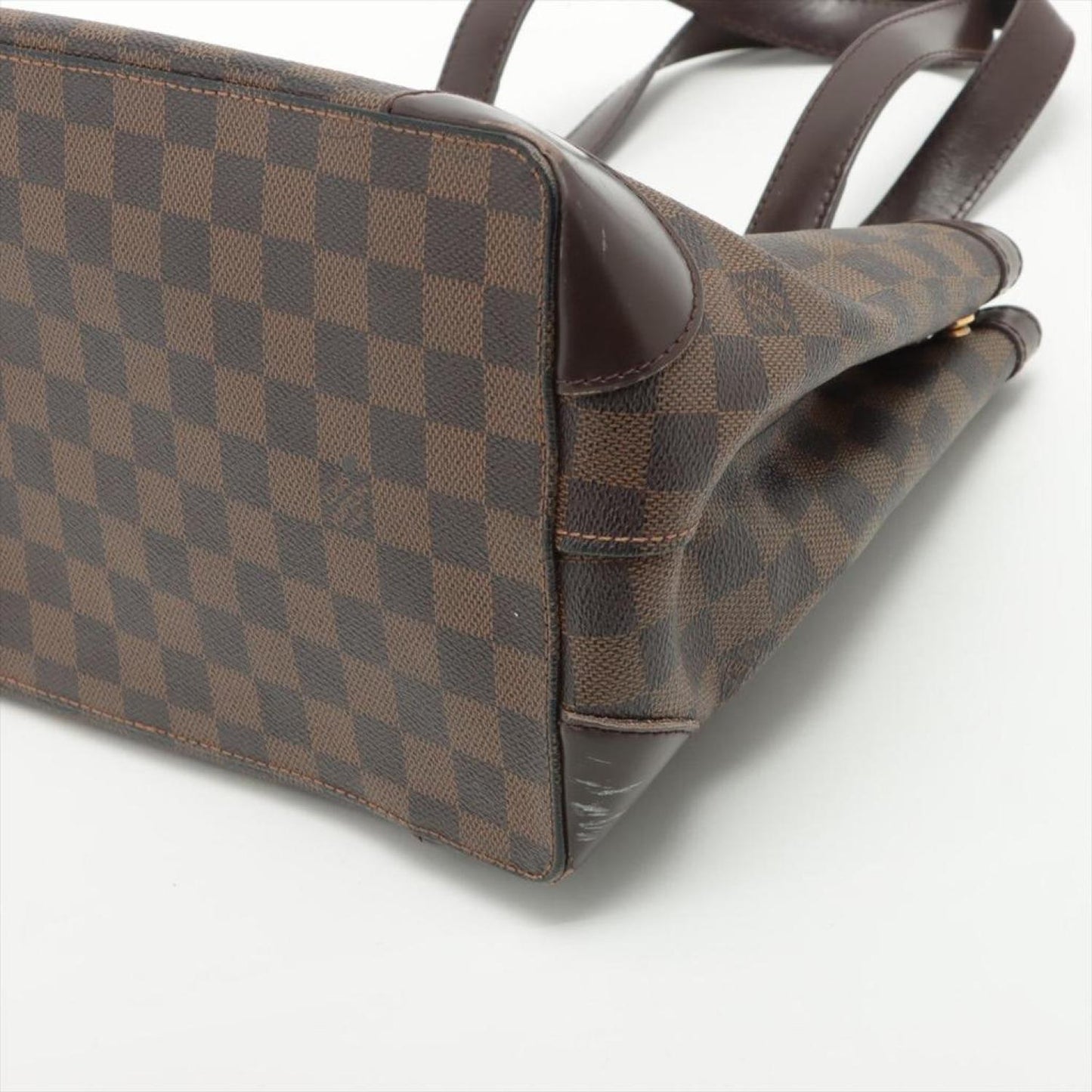 Louis Vuitton Damier Ebene Canvas Leather Hampstead PM Tote Bag