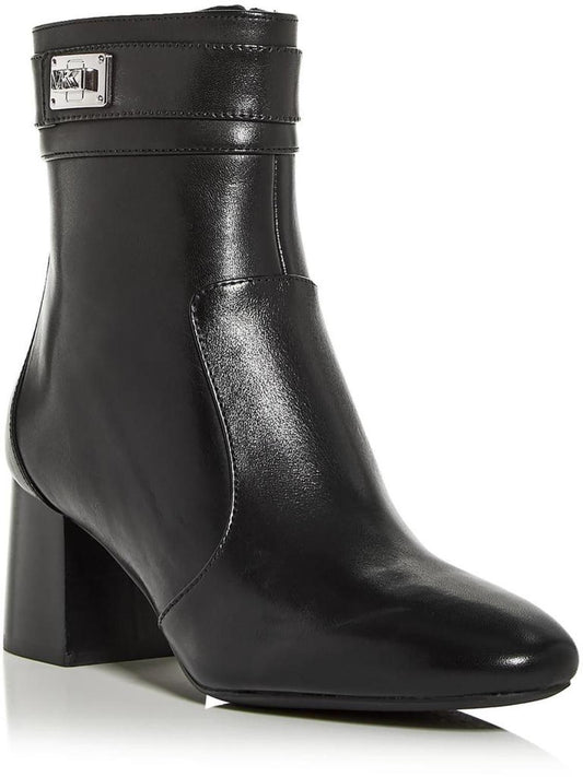 Padma Womens Leather Ankle Booties