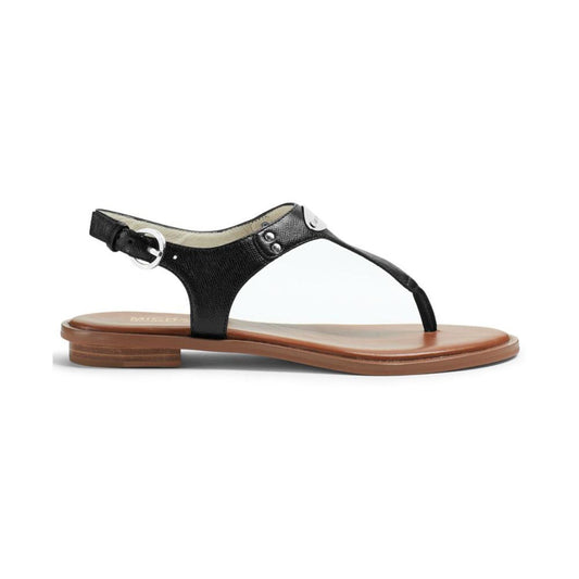 Women's MK Plate Flat Thong Sandals