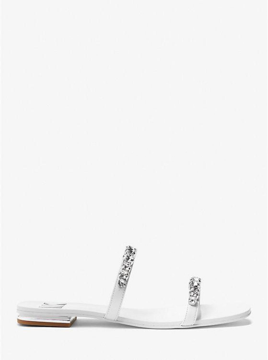 Jessa Embellished Faux Leather Sandal