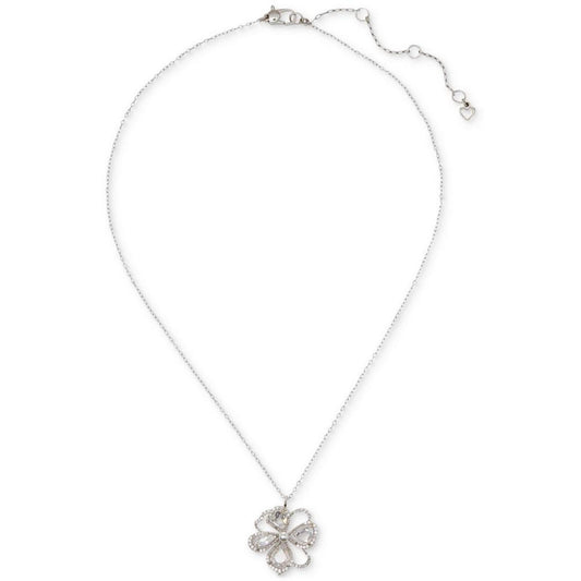 Flower Mini Pendant Necklace, 16" + 3" extender