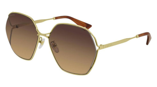 Gucci GG 0818SA 002 Round / Oval Sunglasses