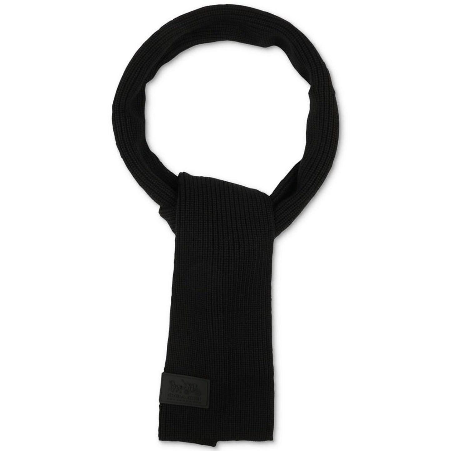 Women's Ribbed-Knit Logo-Patch Scarf