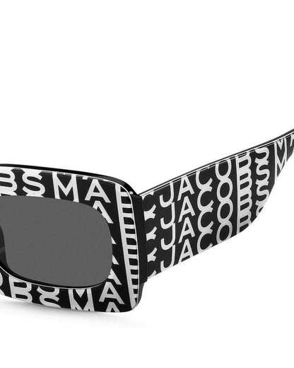 Marc Rectangular Logo Sunglasses, 50mm