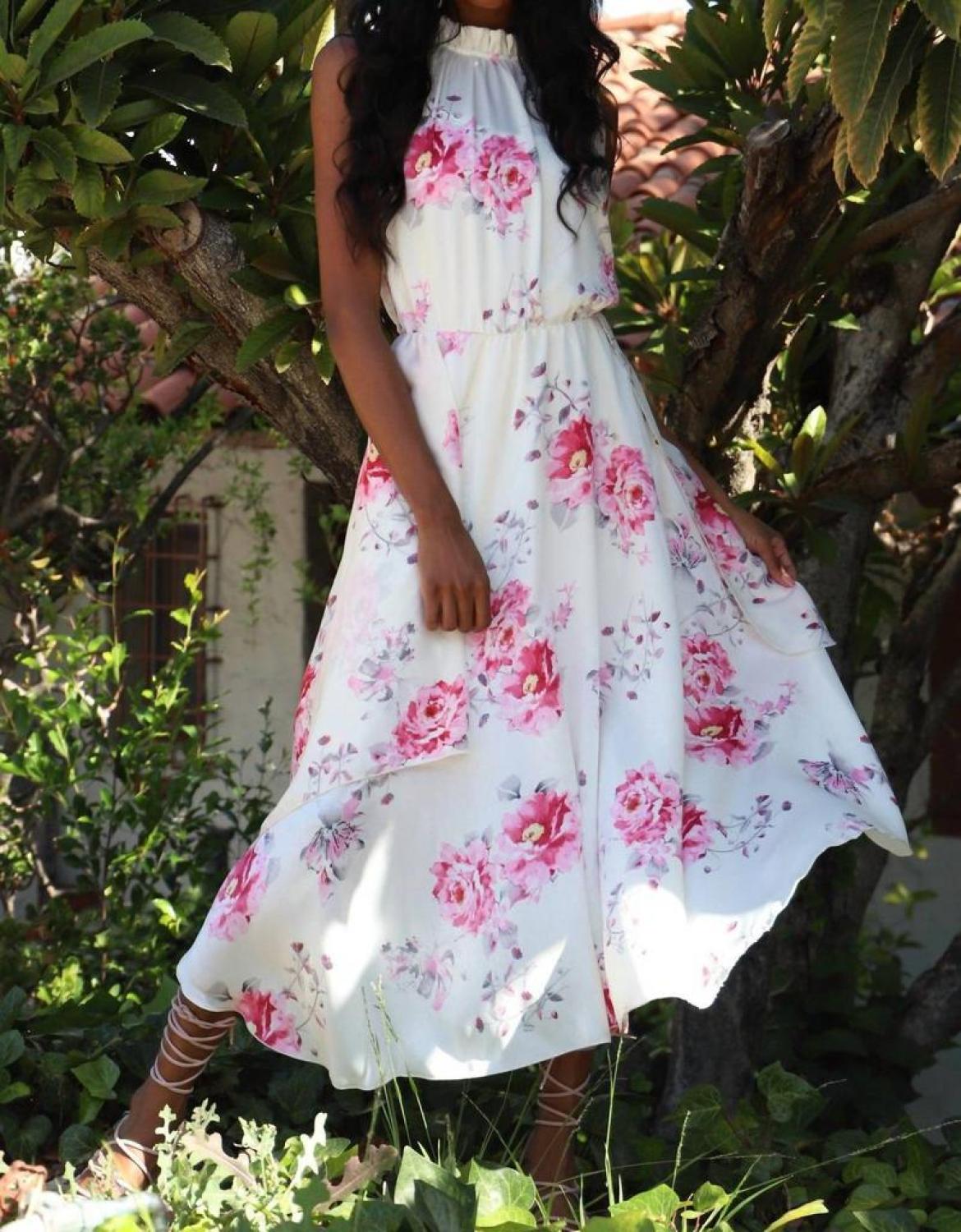 Shentel Dress In Tea Garden