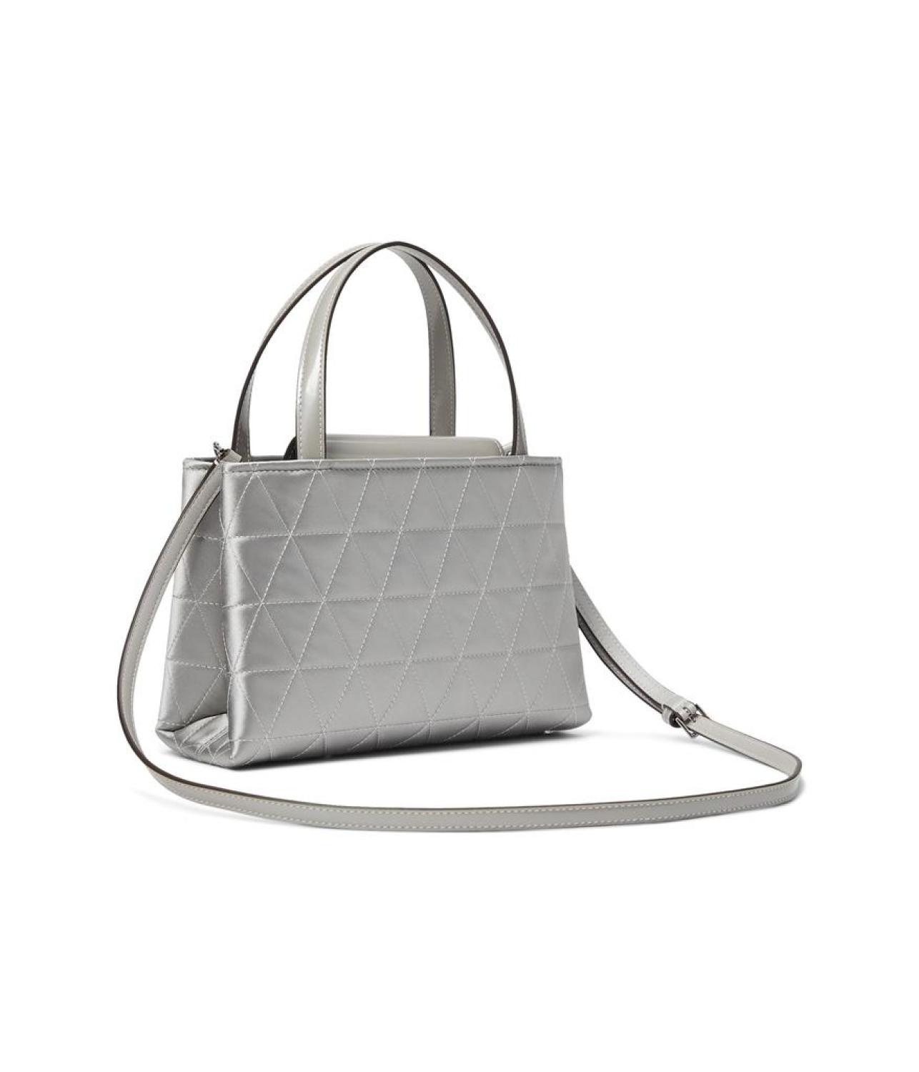 Sam Icon Quilted Satin Small Tote