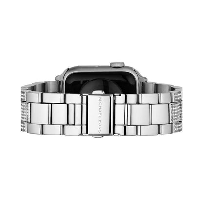 Women's Pave Silver-Tone Stainless Steel Apple Watch Band, 38mm or 40mm