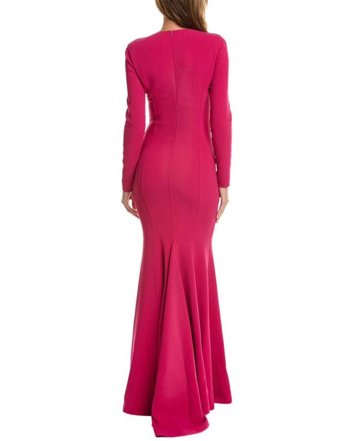 Michael Kors Collection Wool-Blend Fishtail Gown