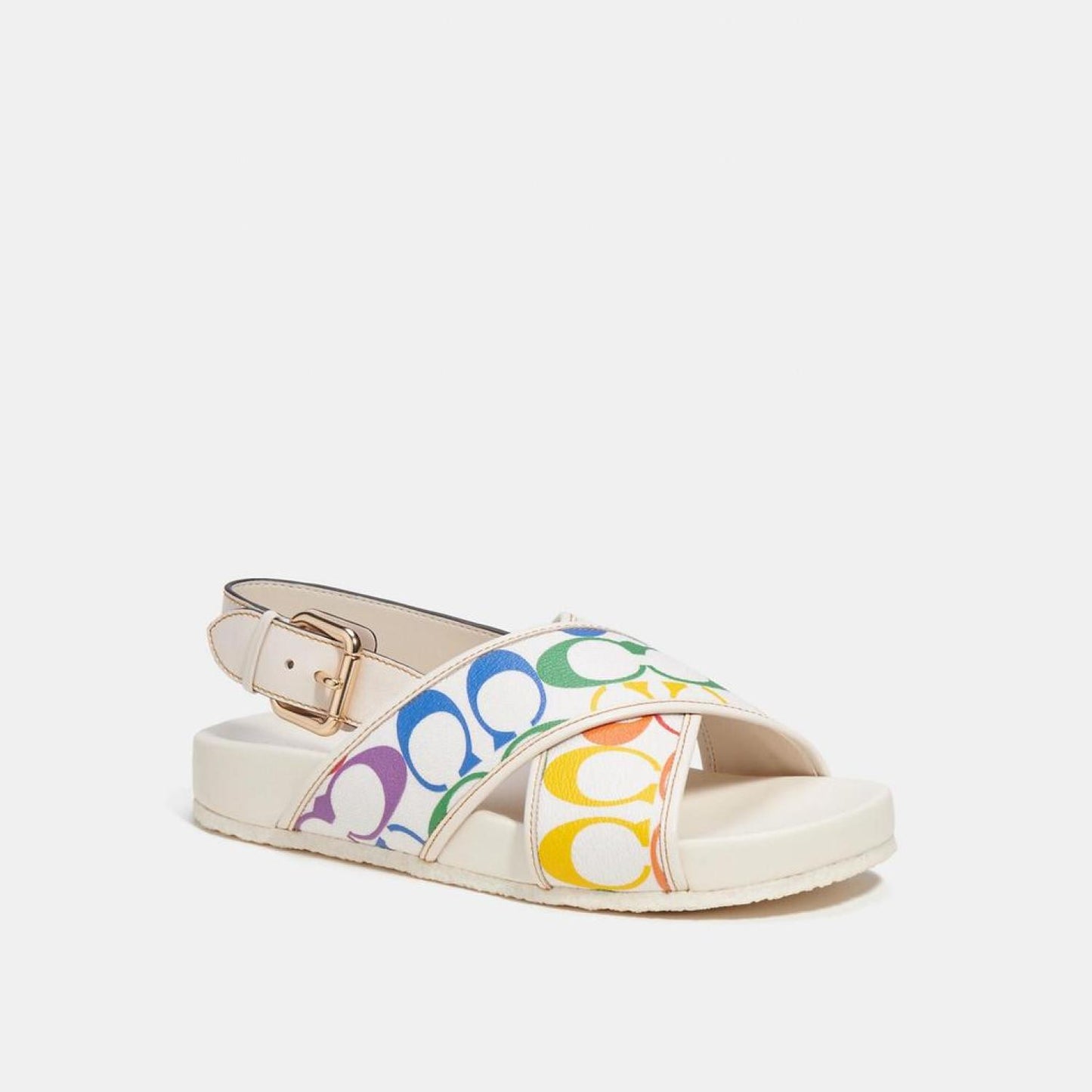 Coach Outlet Adora Sandal In Rainbow Signature Canvas