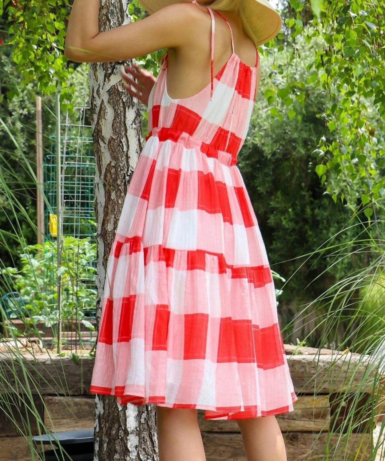 Nixi Dress In Picnic Plaid